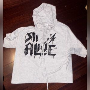 Gray Graphic Hoodie